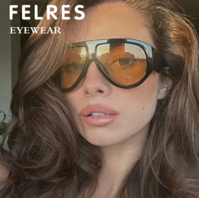 Fashion Oval Full Frame Sunglasses For Men Women Outdoor Glasses UV Protection  - Image 1 of 4