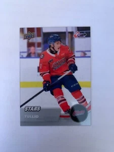 2021-22 Upper Deck CHL Clear Cut #336 Tyler Tullio - Oshawa Generals - Picture 1 of 2