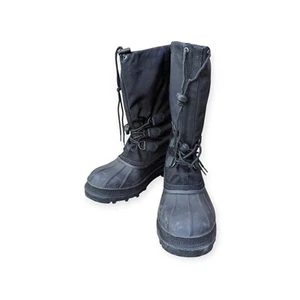 Kamik Canada Men's Canuck Insulated Waterproof Winter Boots Size 8 Black - Picture 1 of 7