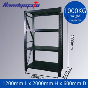 2Mx1.2Mx0.6 1000KG Garage Warehouse Steel Storage Shelving Metal Shelves - Picture 1 of 8