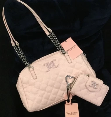 JUICY COUTURE , Isn’t She Lovely, Satchel Handbag, AND Wallet, Sparkle Shiny - Image 1 of 4