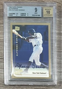 1999 Topps Traded & Rookies #T65 Alfonso Soriano AUTO 10 MINT BGS 9 - Picture 1 of 2