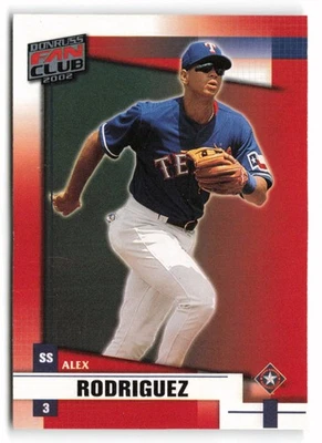 2002 Donruss Fan Club #1 Alex Rodriguez Texas Rangers - Image 1 of 2