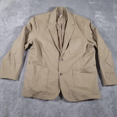 Duluth Trading Co Firehose Presentation Blazer Mens XL Brown Duck Canvas Jacket - Image 1 of 4