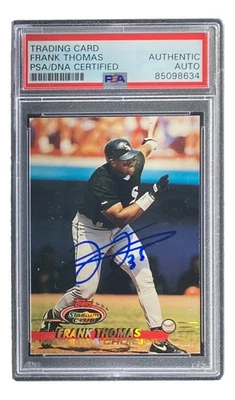 Frank Thomas Signed 1993 Topps #746 Chicago White Sox Trading Card PSA/DNA - Image 1 of 4
