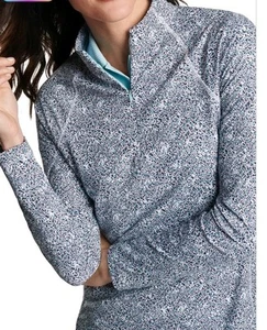 Peter Millar Womens Graphite Spot on Raglan Sleeve Perth Golf Pullover - Picture 1 of 6