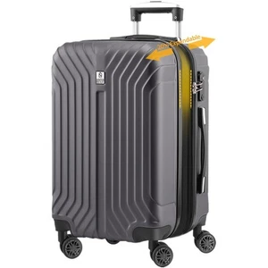 Expandable Luggage, 24 Inch Hard Shell Checked Suitcase, Rolling Lightweight ... - Picture 1 of 7