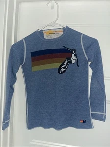 Aviator nation Kids Thermal Long Sleeve Sweatshirt Size 10 - Picture 1 of 4