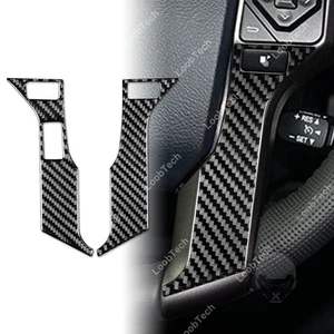 For Toyota Tacoma Steering Wheel Button Cover Decoration Sticker Carbon Fiber - Picture 1 of 10