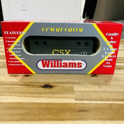 Tren eléctrico Williams CSX N5C ojo de buey caboose iluminado #2749 con caja #CAB138 Foto 1 de 4
