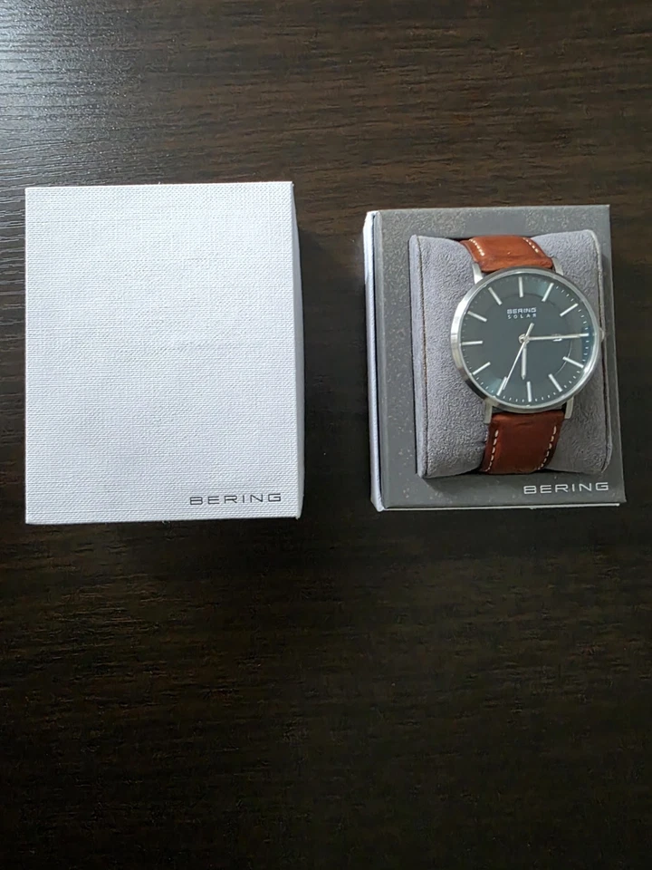 BERING analog Solar 39mm mit Leder-Armband 15439-508 - Bild 1 von 4