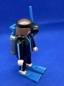 1989 Geobra Playmobile Scuba Diver Boy 2,75" Spielfigur - Bild 1 von 4