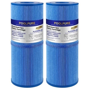 POOLPURE Antimicrobial Spa Filter Replacement for Pleatco PRB50-IN-M, 2PACK - Picture 1 of 9