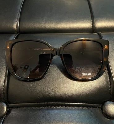 Quay: armação de tartaruga/lente polarizada cinza claro fumaça (nova em folha) - Imagem 1 de 4