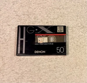 NEW DENON HG-X 50 Min Type II High Bias audio cassette Tape blank - Picture 1 of 6