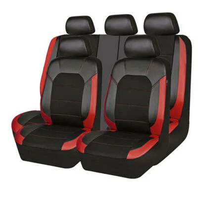 Full Set Leather Car Seat Cover Front Rear Protector For Interior Accessories - Image 1 of 4