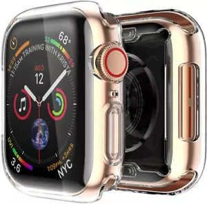 2-PACK Clear Case for Apple Watch Series 4 & 5 40mm Case iWatch Screen Protector - Picture 1 of 7