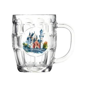 Tübinger Bierkrug Neuschwanstein Castle 20 oz Oktoberfest Germany Bierdeckel - Picture 1 of 8
