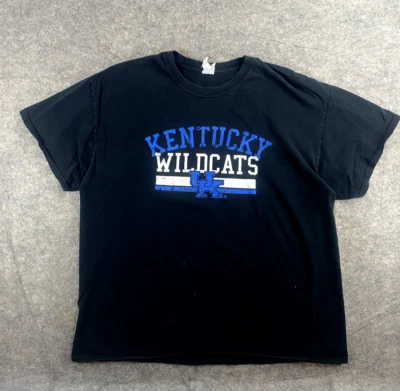 Рубашка мужская University of Kentucky Wildcats размер XL синяя основной логотип графическая футболка - Изображение 1 из 4