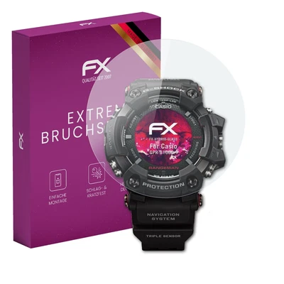 atFoliX Glasfolie für Casio GPR-B1000-1 Displayfolie 9H Schutzpanzer - Bild 1 von 4
