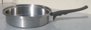 Vintage HOMEMAKERS GUILD OF AMERICA Stainless Steel 9" SKILLET Thick/Heavy - Picture 1 of 4