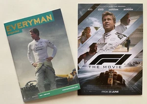 F1: The Movie Everyman Cinema Magazine May - June 2025 and Poster Card - Picture 1 of 8