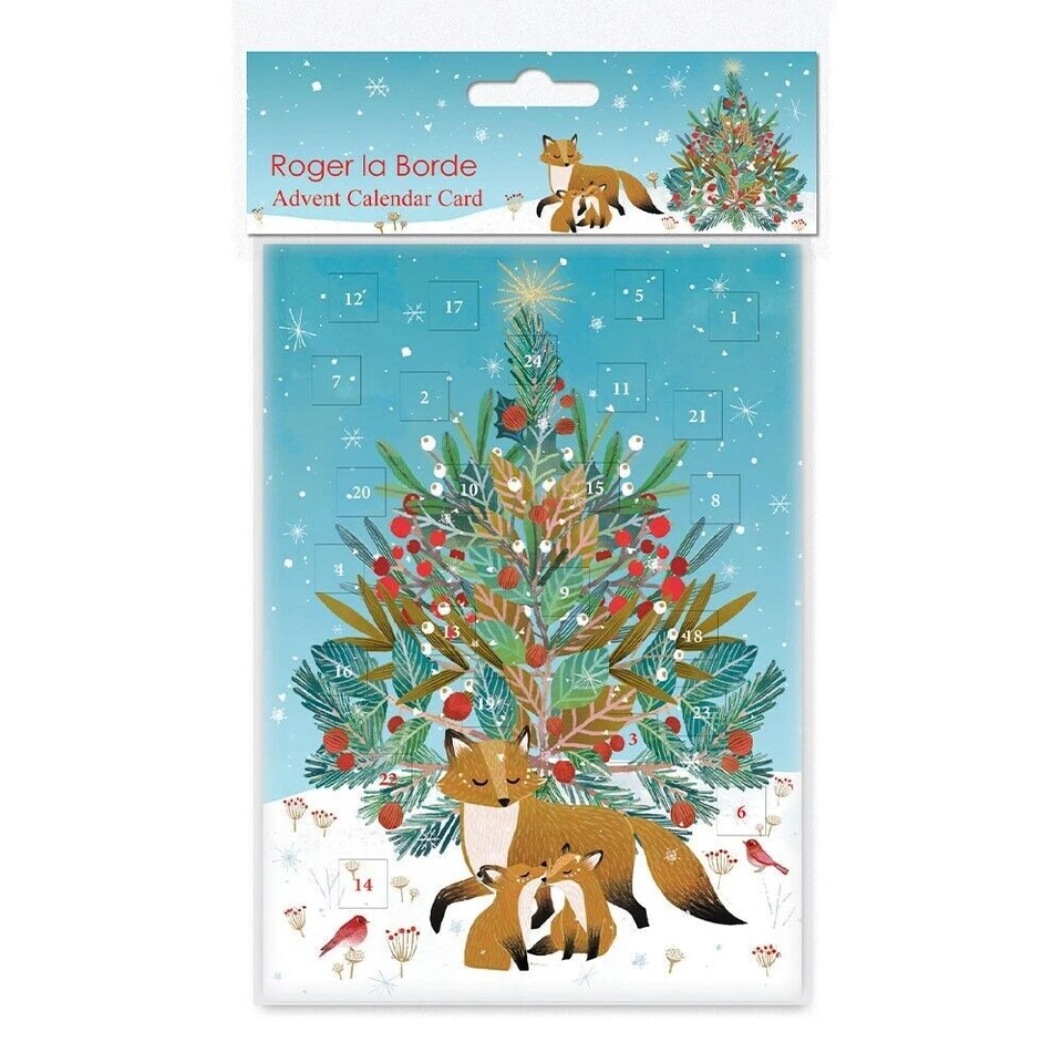 Beneath the Fox Tree Advent Calendar Card 170 x 120 mm with env Roger la Borde - Image 1 of 1