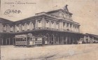 C1893) PADOVA, STAZIONE FERROVIARIA, TRAM E  E OMNIBUS A CAVALLI. VIAGGIATA 1916