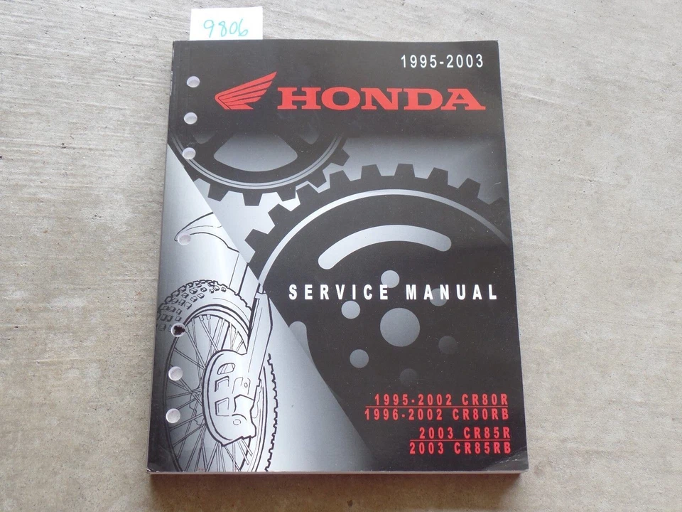1995 1996 1997 1998 1999-2003 Honda CR80R CR80RB CR85R CR85RB manual de servicio OEM Foto 1 de 1