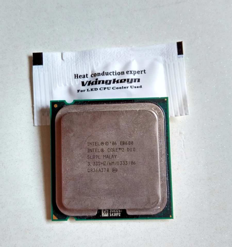 Intel Core 2 Duo E8600 SLB9L 3.33 GHz 6M 1333 MHz Socket LGA775 Processor CPU - Image 1 of 1