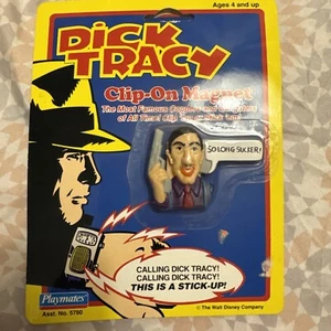Vtg 1990 Playmates Disney Dick Tracy Clip-On Magnet Sealed “Al Big Boy Caprice” - Picture 1 of 15
