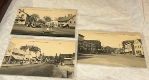 Dover-Foxcroft Maine ME 3 Postcard Lot Main Street & Monument Square! - Picture 1 of 4