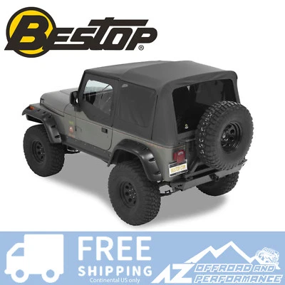 Bestop Supertop NX Tinted No Doors Black Denim For 88-95 Jeep Wrangler YJ - Изображение 1 из 4