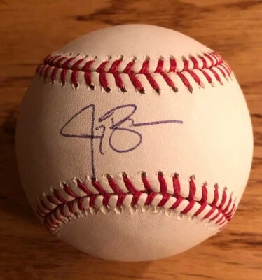 JAY BRUCE Autographed Signed RAWLINGS OML Baseball MLB Authentic Hologram - Image 1 of 2