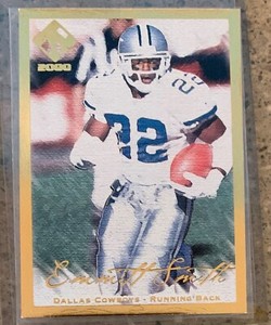 2000 Pacific Private Stock Gold /181 Emmitt Smith #26 HOF-Dallas Cowboys