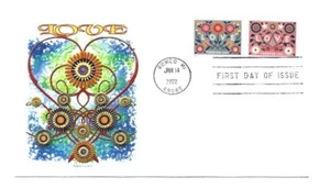 5660-61 Love 2022, en uno Panda Cachets FDC - Imagen 1 de 1