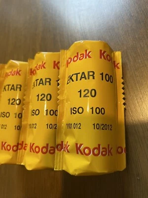 Kodak Ektar 100 ISO 100 120mm Expired Oct 2012 Factory Sealed - 3 Rolls - Image 1 of 2