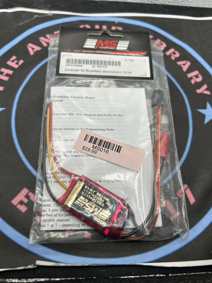 MS Composit. Controller For Brushless Electromotor. 22/16. MS016 - Image 1 of 1