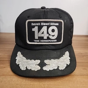 De colección Detroit Diesel Allison 149 1900 Caballos de Fuerza Parche Negro Snapback Gorra Gorra - Imagen 1 de 8