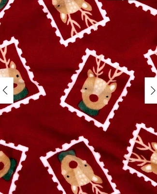  Traditional Christmas Fleece Throw Blanket 120x150cm kids babies cotbed bedding - Image 1 of 2