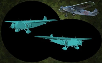 Kit maqueta para montar y pintar - Vehículo militar  .   Ford trimotor - 1/72 - Immagine 1 di 4