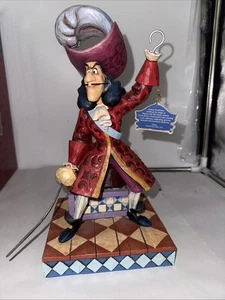 Figurina Disney Traditions Jim Shore Capitano Uncino Mr. Smee Peter Pan Attenzione - Foto 1 di 7