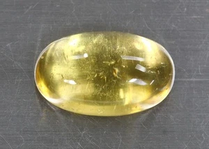 15.31 Cts>>>>100 % Natural UNHEATED Heliodor YELLOW Beryl>>>Oval Cabochon - Picture 1 of 2