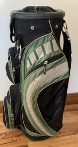 quality Revolver XL BAGBOY GOLF  BAG 14-way 12+ Pockets Black Green - Picture 1 of 9