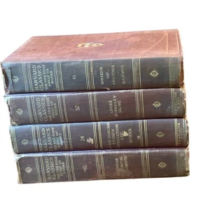 Harvard Classics Lot of 4: Darwin, Locke/Hume, Burke French Revolution - Picture 1 of 9