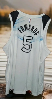 NWT Anthony Edwards Timberwolves Nike STITCHED Authentic Jersey Mens 3XL 56 🏀🐜 - Image 1 of 4