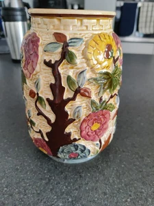 2 x Beautiful Vintage H J Wood Indian Tree Hand Painted Ceramic Vase 7" - Picture 1 of 5