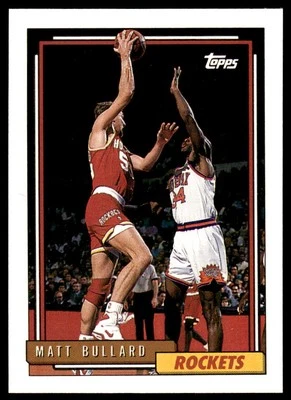 1992-93 Topps #274 Matt Bullard Houston Rockets - Image 1 of 2