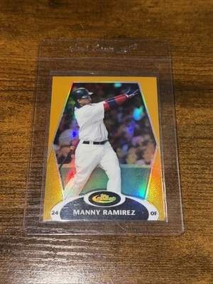 2008 Topps Finest #45 Manny Ramirez refrator de ouro /50 Boston Red Sox - Imagem 1 de 3