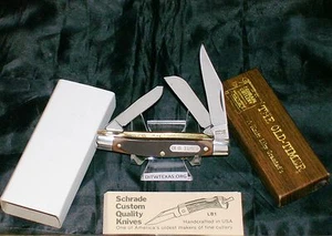 Schrade 34OT Junior Rancher Knife 3-5/16" Closed W/ Factory Packaging,Paperwork - Picture 1 of 12